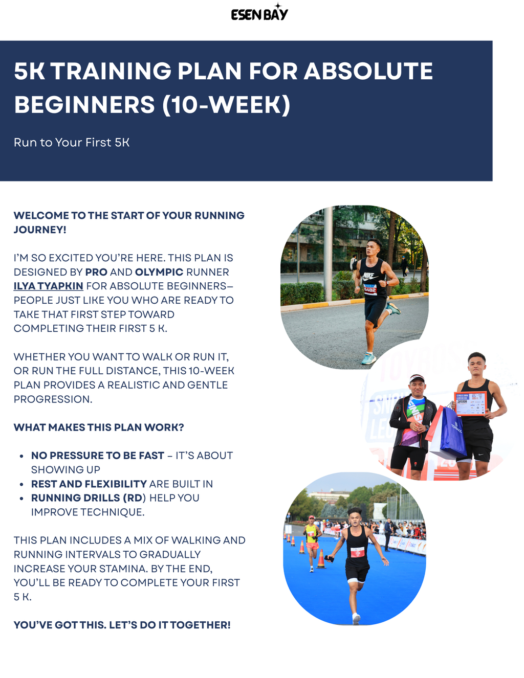 5K Beginner Level Plan