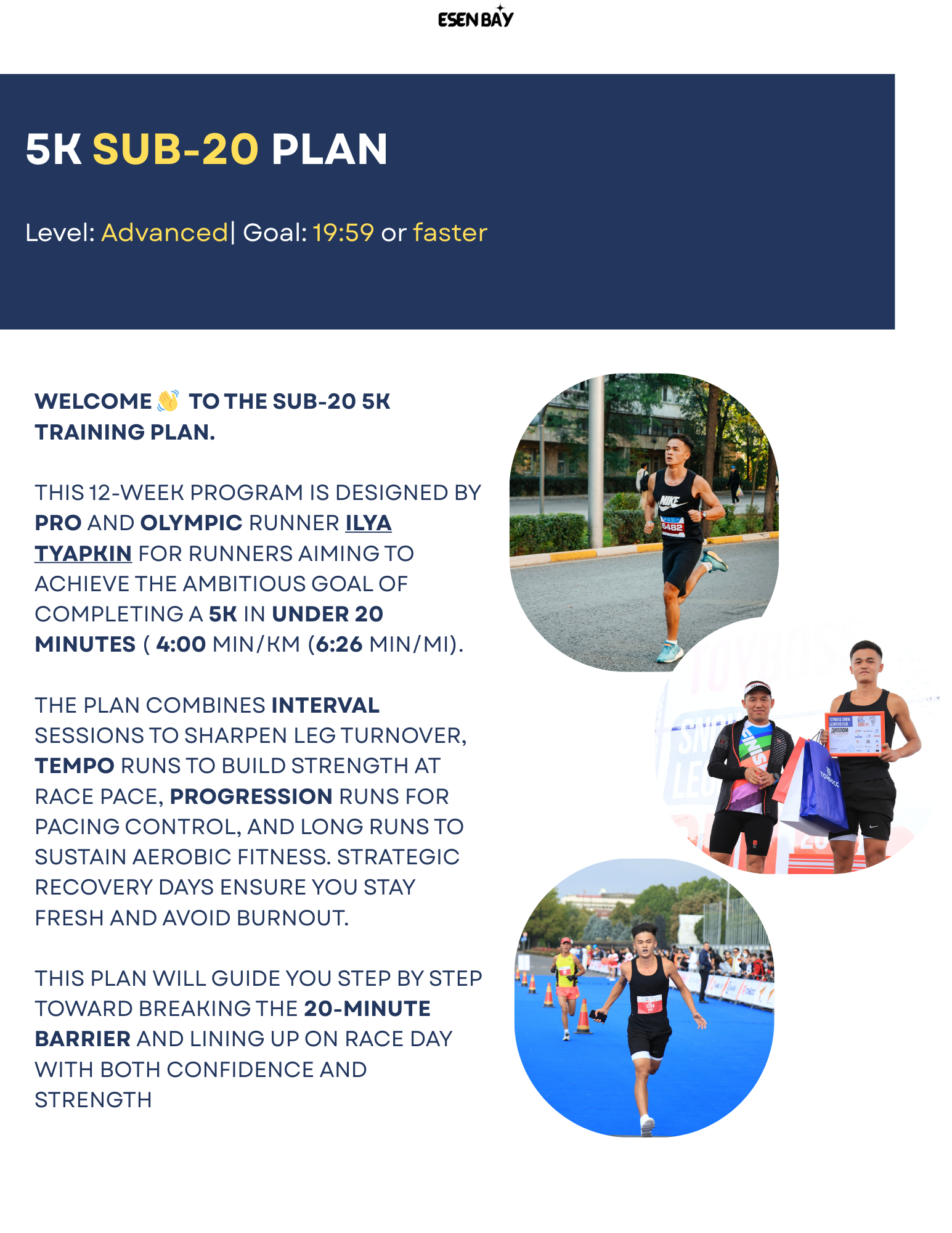 5K Sub-20 Plan